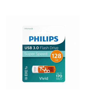 Philips Vivid Edition 128 GB, USB stick (white / orange, USB 3.0 (Type A))