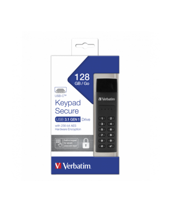 Verbatim Secure Keypad 128 GB, USB flash drive (black, USB-C)