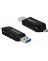 DeLOCK Micro USB OTG card reader + USB 3.0 A plug (black) - nr 19