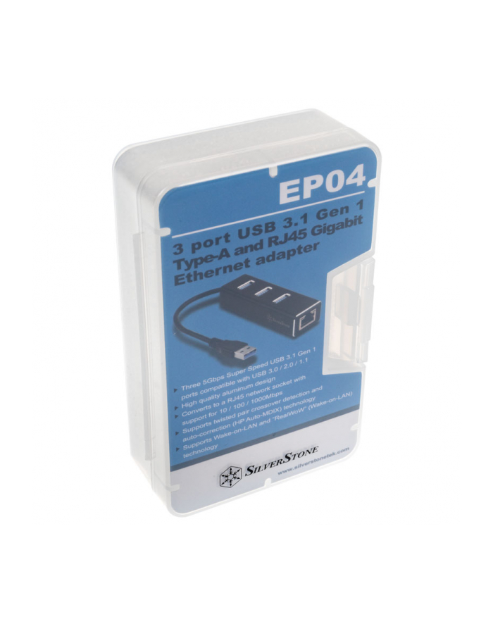 silverstone technology Silverstone SST-EP04, USB hub (Black) główny