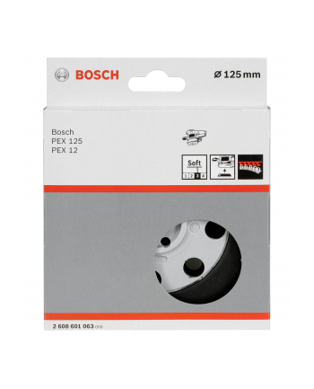 bosch powertools Bosch sanding pad 125mm soft PEX - 2608601063 nr 1