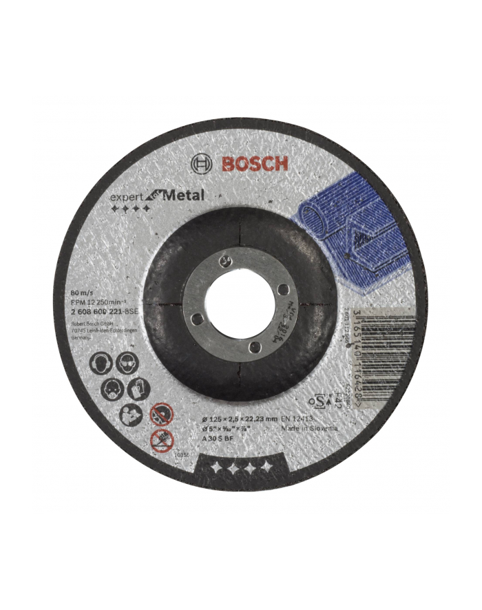 bosch powertools Bosch cutting disc cranked 125mm - 2608600221 główny