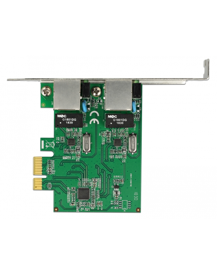 DeLOCK PCIe card> 2xGigabit LAN, LAN adapter główny