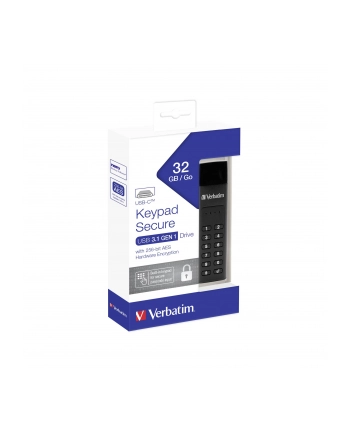 Verbatim Secure Keypad, USB flash drive (black, USB-C) nr 1