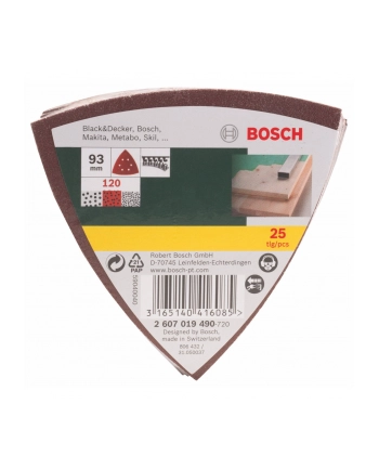 bosch powertools Bosch Abrasive Sheet Set Delta 120 25pcs - 2607019490 nr 2