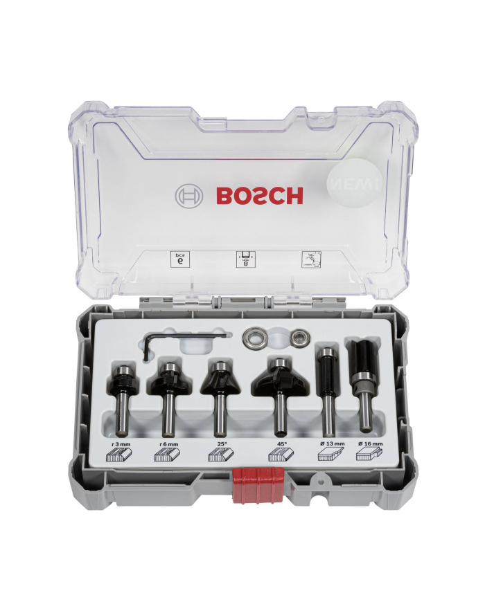 bosch powertools Bosch edge and edge router-set 6 pieces (8 mm) główny