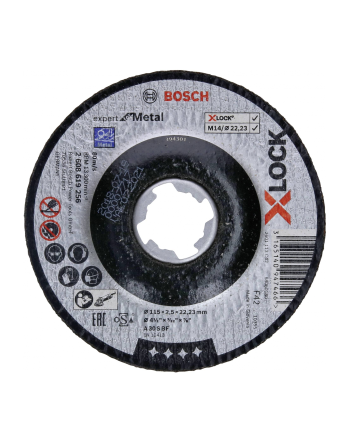 bosch powertools Bosch X-LOCK separation 115X2,5mm EfM ger. - 2608619256 główny