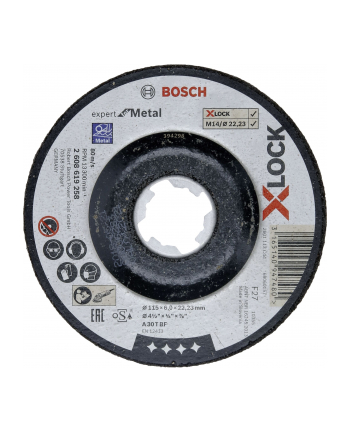 bosch powertools Bosch roughing X-LOCK Expert for Metal 115mm cranked grinding wheel (115 x 6 x Length 22.23mm) nr 1