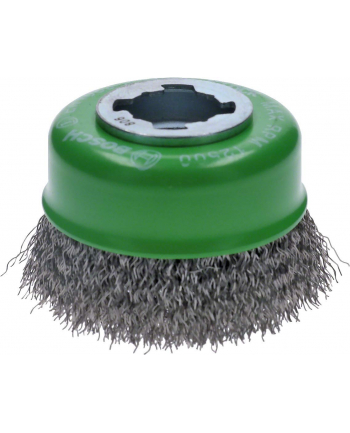 bosch powertools Bosch X-LOCK cup brush Clean for Inox 75mm, corrugated (O 75 mm, 0.3 mm wire)