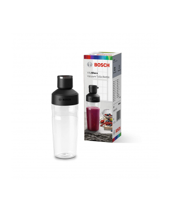 Bosch vacuum 2Go bottle, bottle (transparent / black, 500ml)