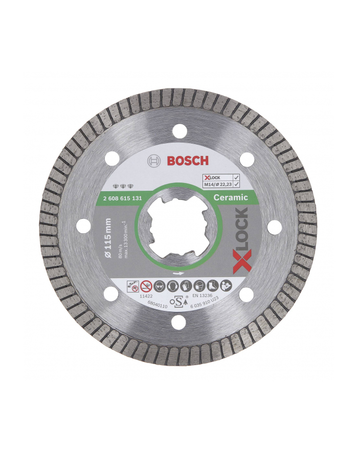 bosch powertools Bosch X-LOCK DIA Cutting Disc Turbo 115mm - 2608615131 główny