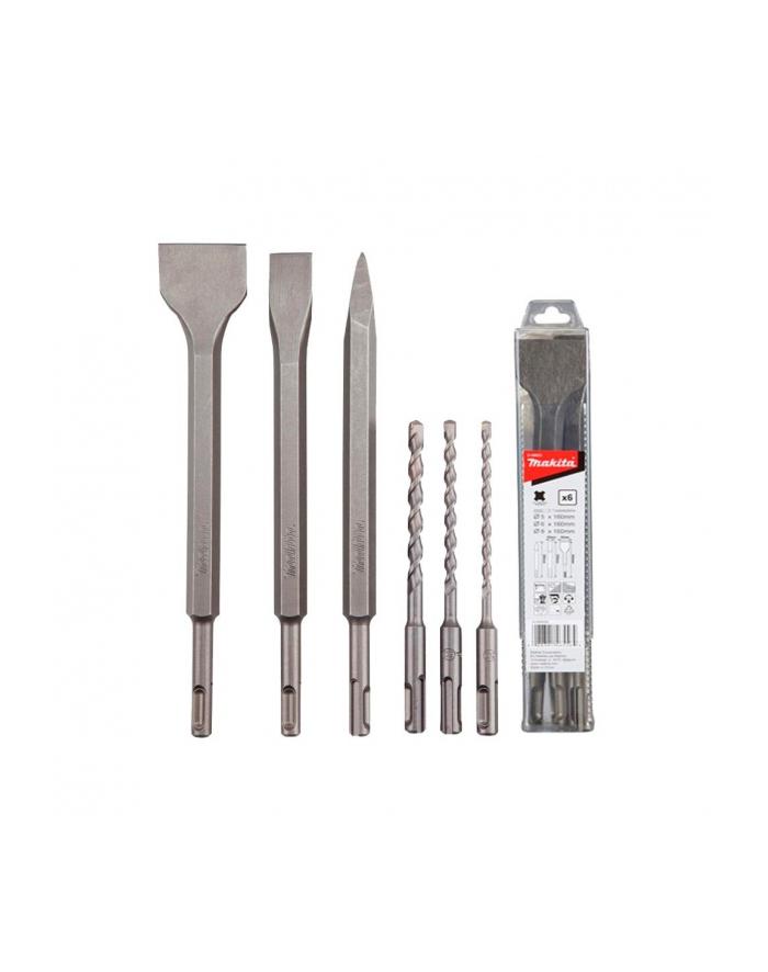 Makita SDS + drill / chisel set 6pcs - D-58920 główny