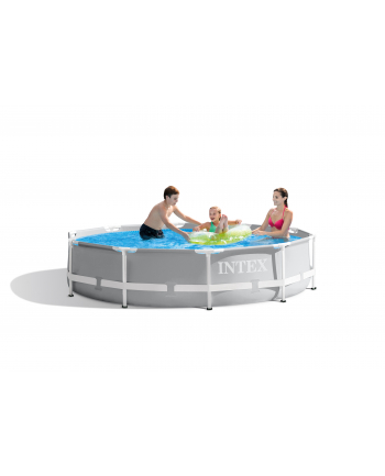 Intex Framepool Set Prism Rondo, O 305cm x 76cm, swimming pool (gray / blue, 126700NP)