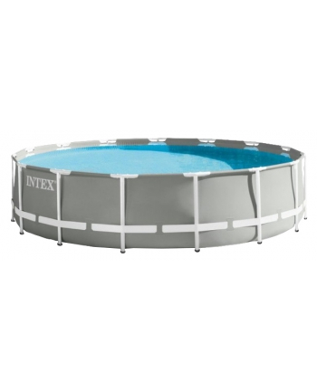 Intex Framepool Set Prism Rondo 126726GN, O 457 x 122cm, swimming pool (gray / blue, cartridge filter system ECO 638g)