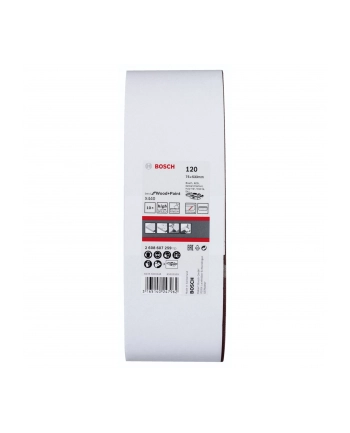 bosch powertools Bosch abrasive belt BfWP, 75x533mm, K120 - 2608607259 nr 2