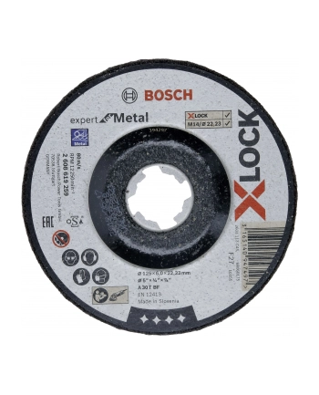 bosch powertools Bosch roughing X-LOCK Expert for Metal 125mm cranked grinding wheel (125 x 6 x Length 22.23mm) nr 1