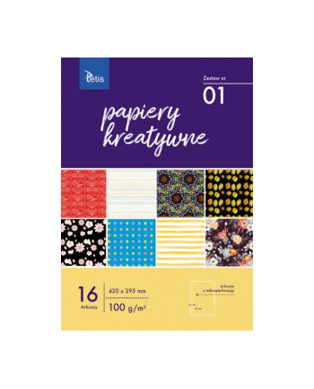 Papier kreatywny A3 zestaw nr 01 TETIS