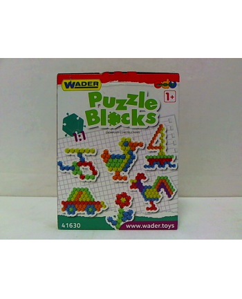 WADER klocki puzzle 40 el.w kartonie 41630