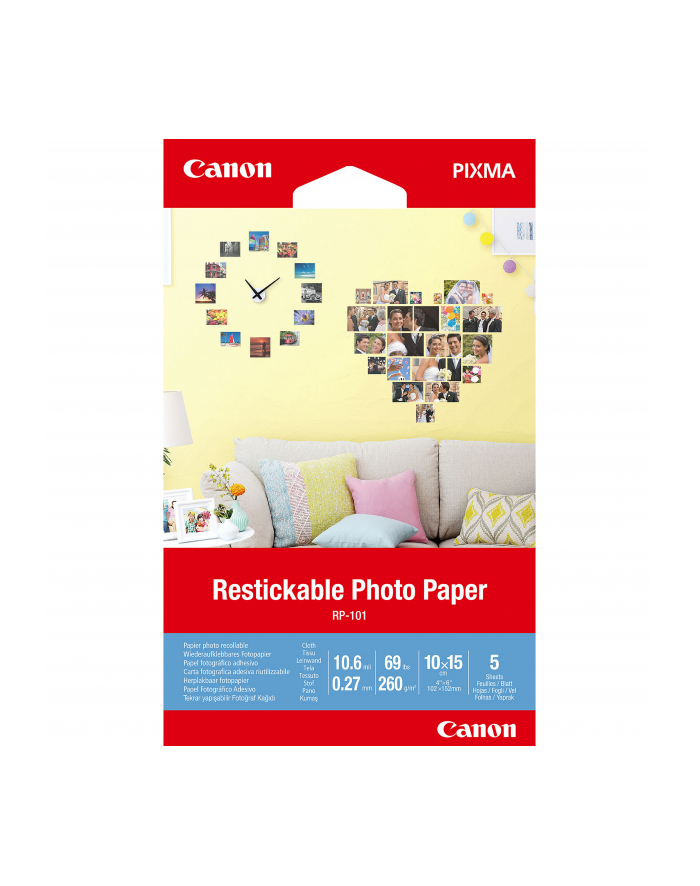 canon Papier RP-101 4x6 5 3635C002 główny