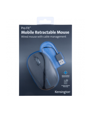kensington Mysz mobilna ze zwijanym przewodem Pro Fit nr 1