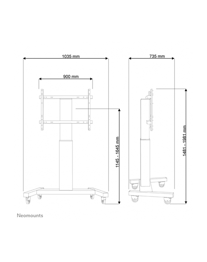 newstar Stojak mobilny PLASMA-M2250BLACK główny