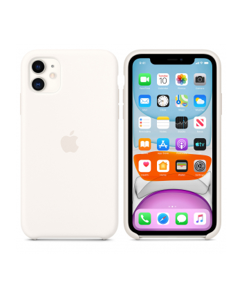 apple Silikonowe etui do iPhone 11 - białe