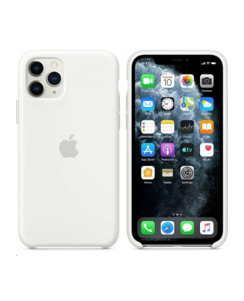 apple Silikonowe etui do iPhone 11 Pro - białe