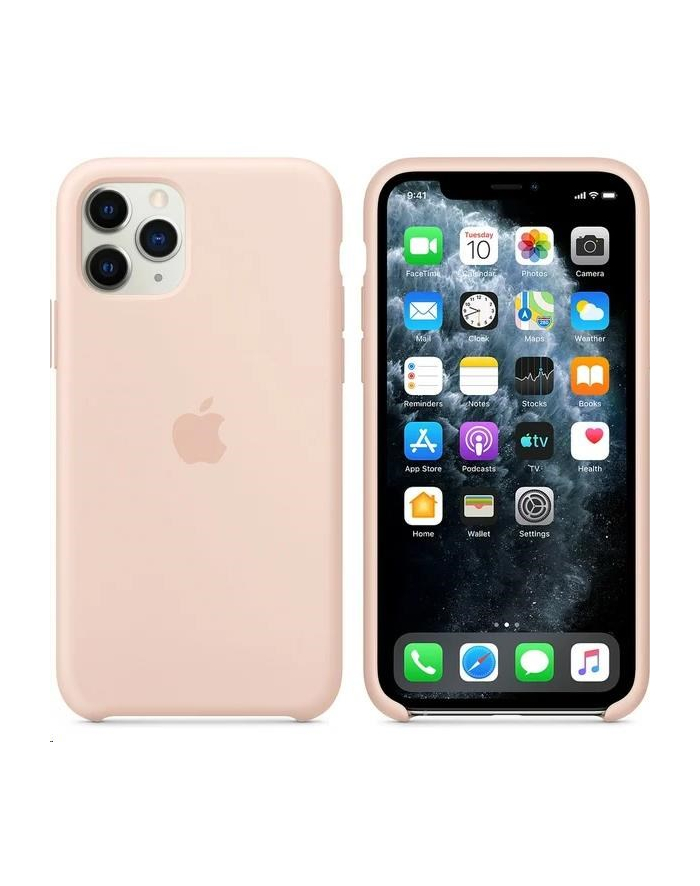 apple Silikonowe etui do iPhone 11 Pro - piaskowy róż główny