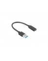 lanberg Adapter USB TYPE-C(F) AM 3.1 15 cm - nr 9