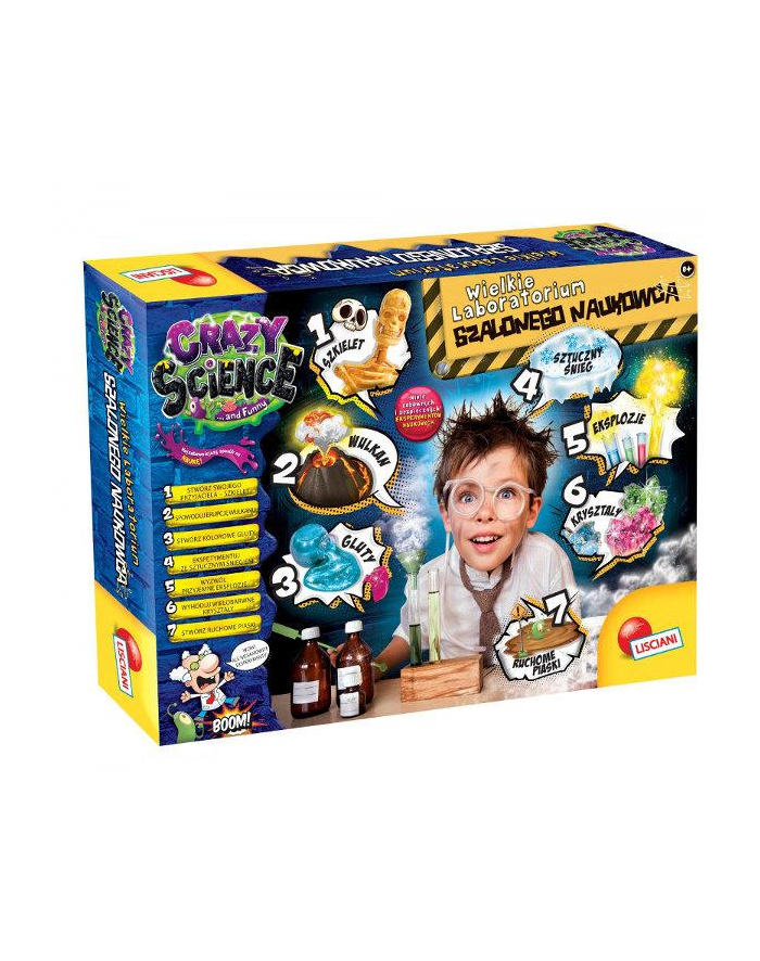 lisciani giochi Crazy Science Labolatorium szalonego naukowca 7w1 68654 LISCIANI główny