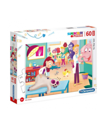 Clementoni Puzzle 60el MAXI SUPER KOLOR  Do weterynarza 26446 p6