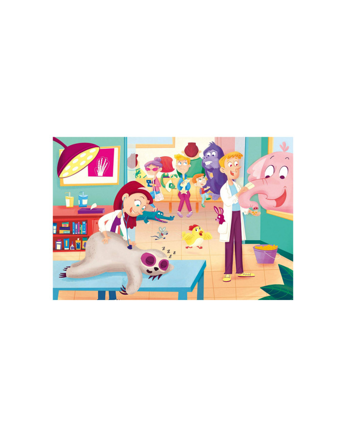 Clementoni Puzzle 60el MAXI SUPER KOLOR  Do weterynarza 26446 p6 główny