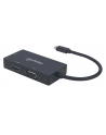 Manhattan Konwerter adapter USB-C 3.1 na HDMI / DVI / VGA  M/F 4K 1080p czarny - nr 7