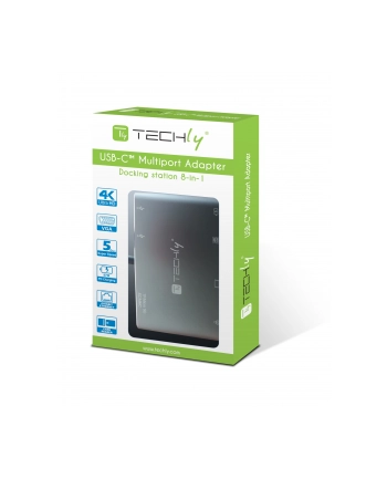 Techly USB-C multiport adapter -> HDMI/VGA/RJ45/2x USB-A/USB-C PD/MicroSD/SD nr 1
