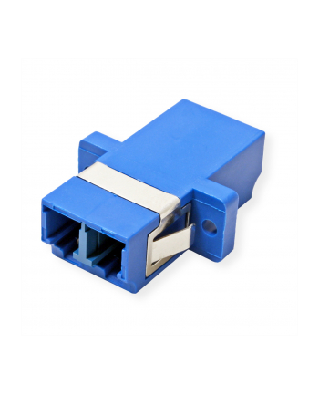 EFB Adapter LC/LC Duplex jednomodowy, plastik/ceramiczna tuleja, niebieski