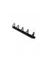 Organizer kablowy poziomy typu RING 19'' 1U 40x483x60mm czarny RAL 9002 - nr 10