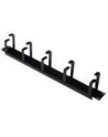 Organizer kablowy poziomy typu RING 19'' 1U 40x483x60mm czarny RAL 9002 - nr 18