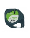 TAŚMA DYMO LETRA TAG- 12MM X 4M PAPIEROWA BIAŁA (59421) - nr 13