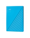 western digital Dysk zewnętrzny WD My Passport, 2.5'', 4TB, USB 3.2, niebieski - nr 70