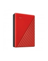 western digital Dysk zewnętrzny WD My Passport, 2.5'', 4TB, USB 3.2, czerwony - nr 59