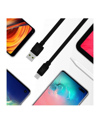 green cell GCmatte USB-C Flat cable 25 cm with fast charging