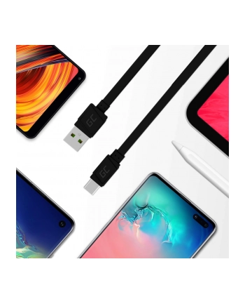 green cell GCmatte USB-C Flat cable 25 cm with fast charging