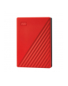 western digital Dysk zewnętrzny WD My Passport, 2.5'', 4TB, USB 3.2, czerwony - nr 22
