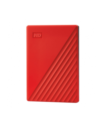 western digital Dysk zewnętrzny WD My Passport, 2.5'', 4TB, USB 3.2, czerwony