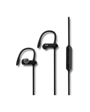 qoltec Słuchawki sportowe bezprzewodowe | dokanałowe | BT4.2 | mikrofon | super bass | czarne