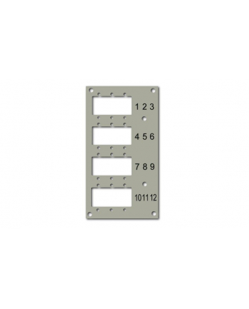 efb elektronik EFB Panel przedni do przełącznicy na szynę DIN EFB 53705.1v3, 12xSC Simp/LC Dupl