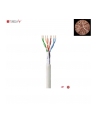 techly pro TechlyPro Kabel instalacyjny skrętka F/UTP Cat6 4x2 linka 100% miedź 100m szary - nr 6