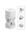 Akyga Travel adapter podróżny AC AK-AD-61 worldwide biały - nr 1