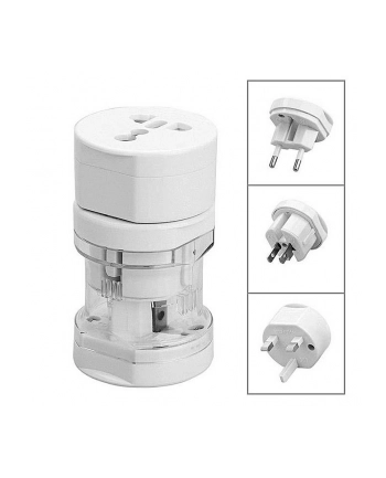 Akyga Travel adapter podróżny AC AK-AD-61 worldwide biały nr 1
