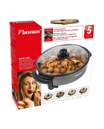 Bestron multifunction Party / Snack pan AHP1200 (grey / black)